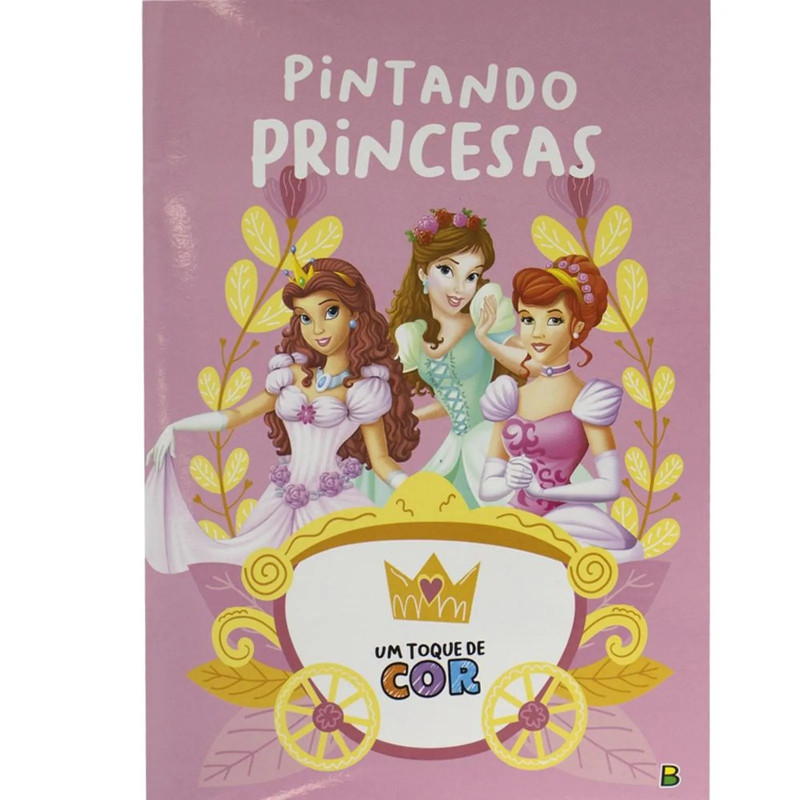 Um Toque de Cor - Pintando Princesas - Brasileitura (9786556174082)