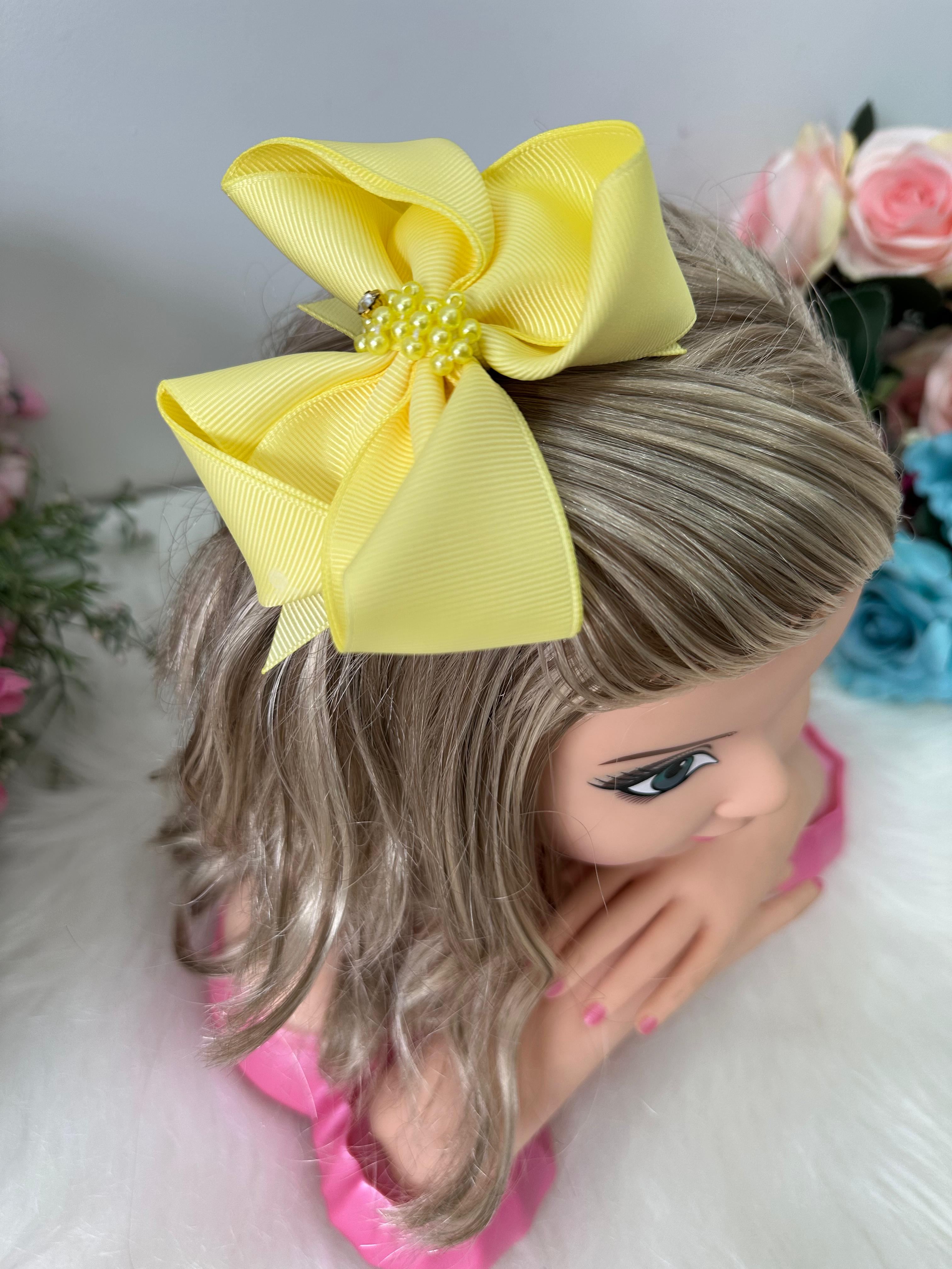 Laço Belli Strass Maria Alice Amarelo (LCBLSTRSMAMELO)