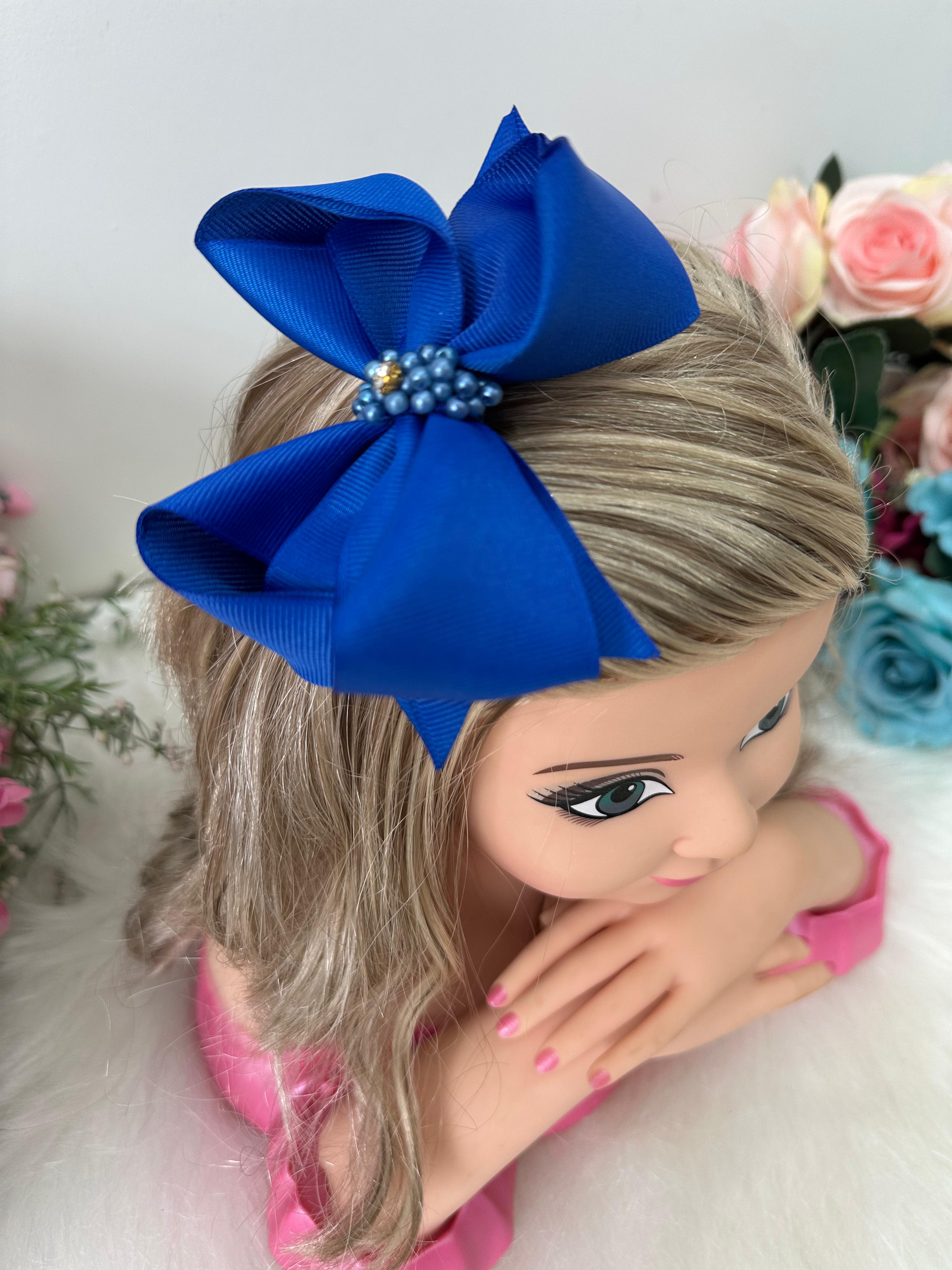 Laço Belli Strass Maria Alice Azul Royal (ACESSMASTRSSAZLRYL)