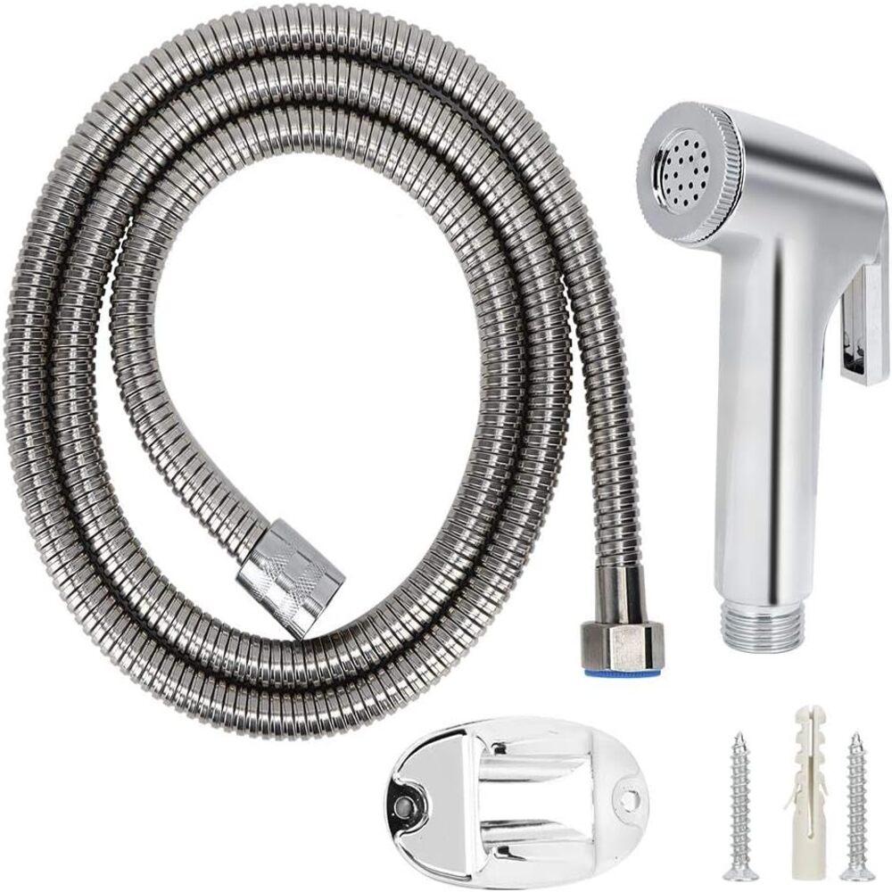 Ducha Higiênica Cromada ABS com Gatilho e Mangueira 1m Luxo (2161)