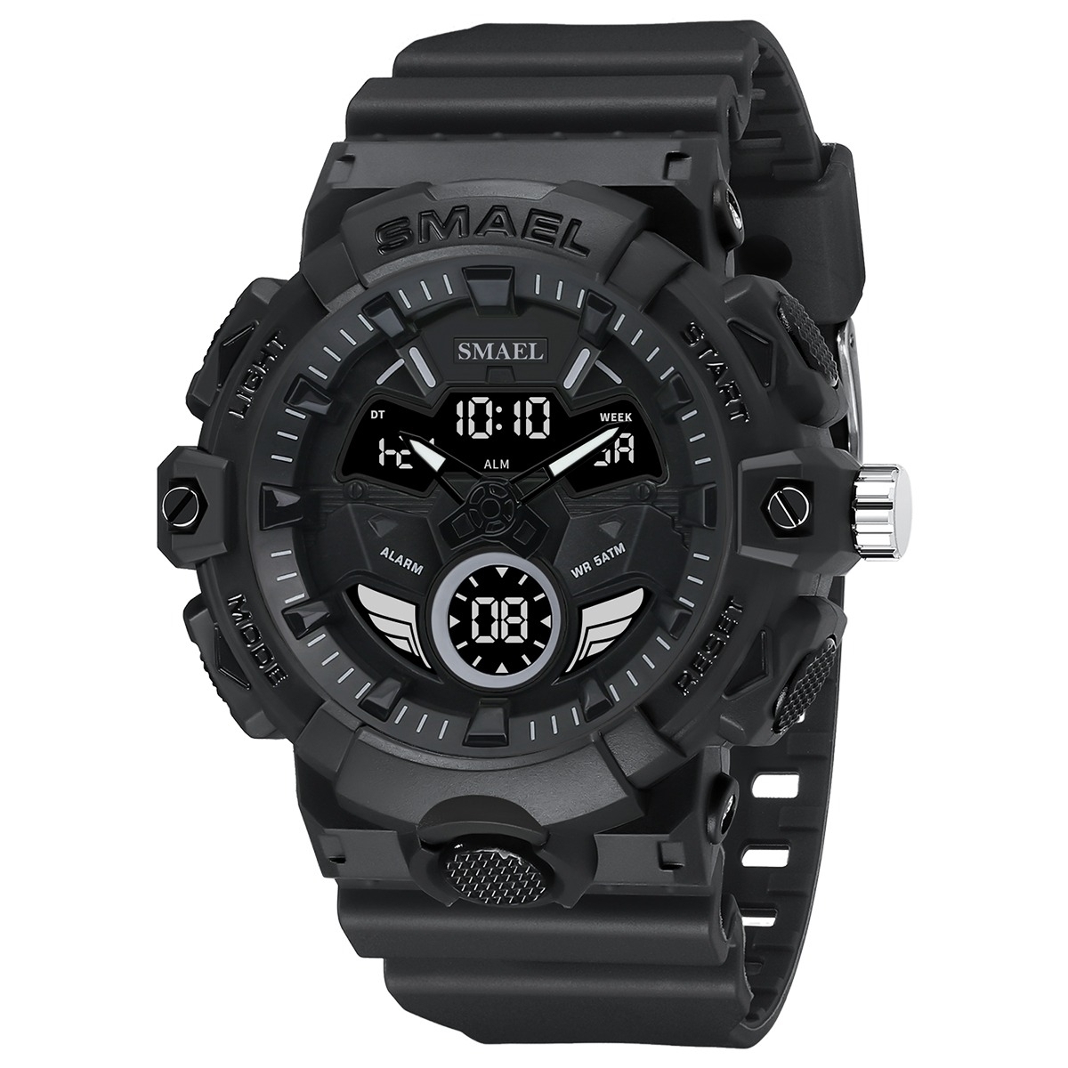 Relógio Masculino Smael AnaDigi 8085 Preto (MASP-SM50079)