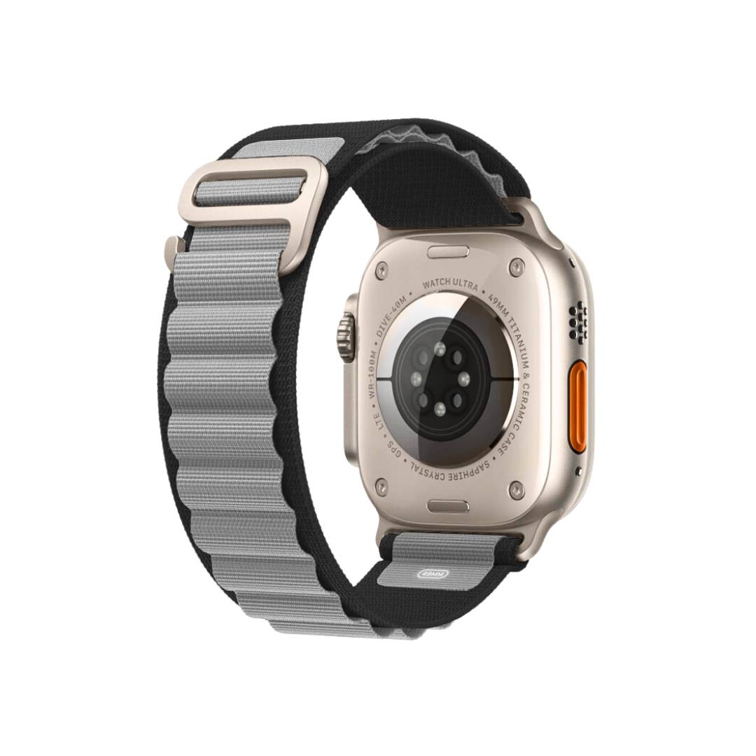 Pulseira Apple para Watch Loop Alpina Preto / Cinza (1529)