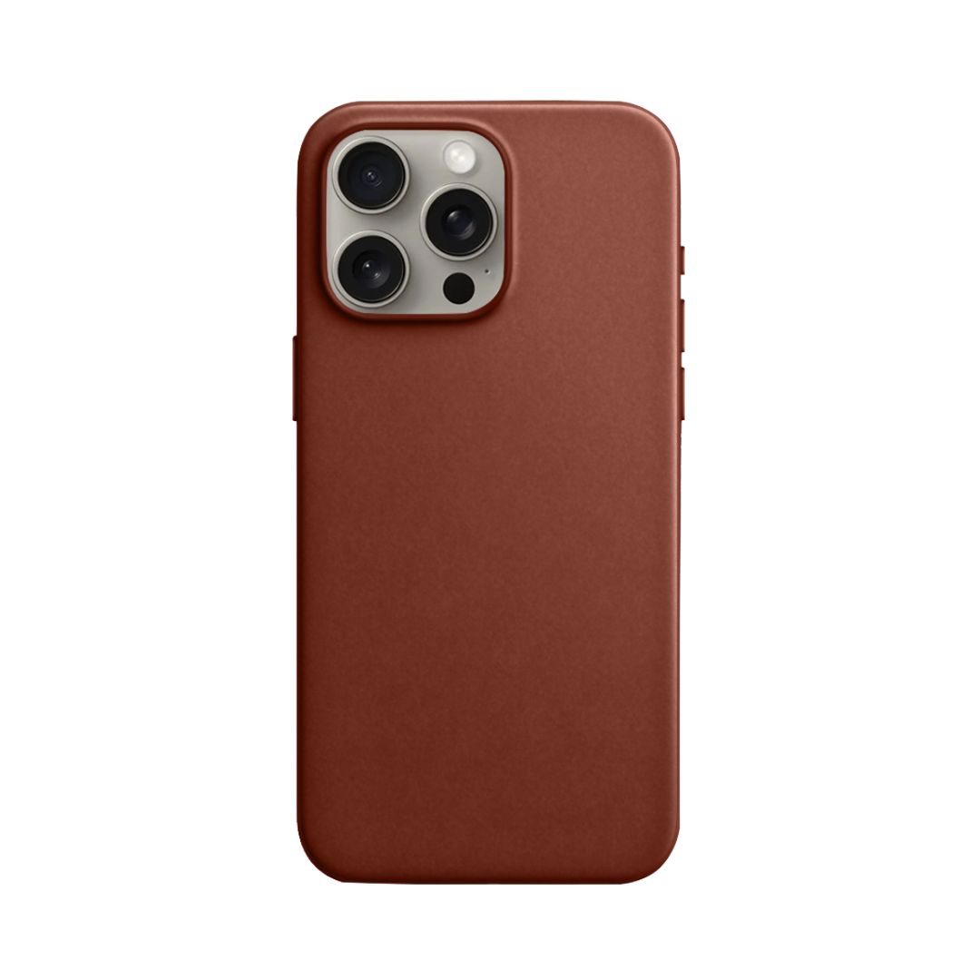 Capa Couro MagSafe para iPhone - Marrom Dark (2930)