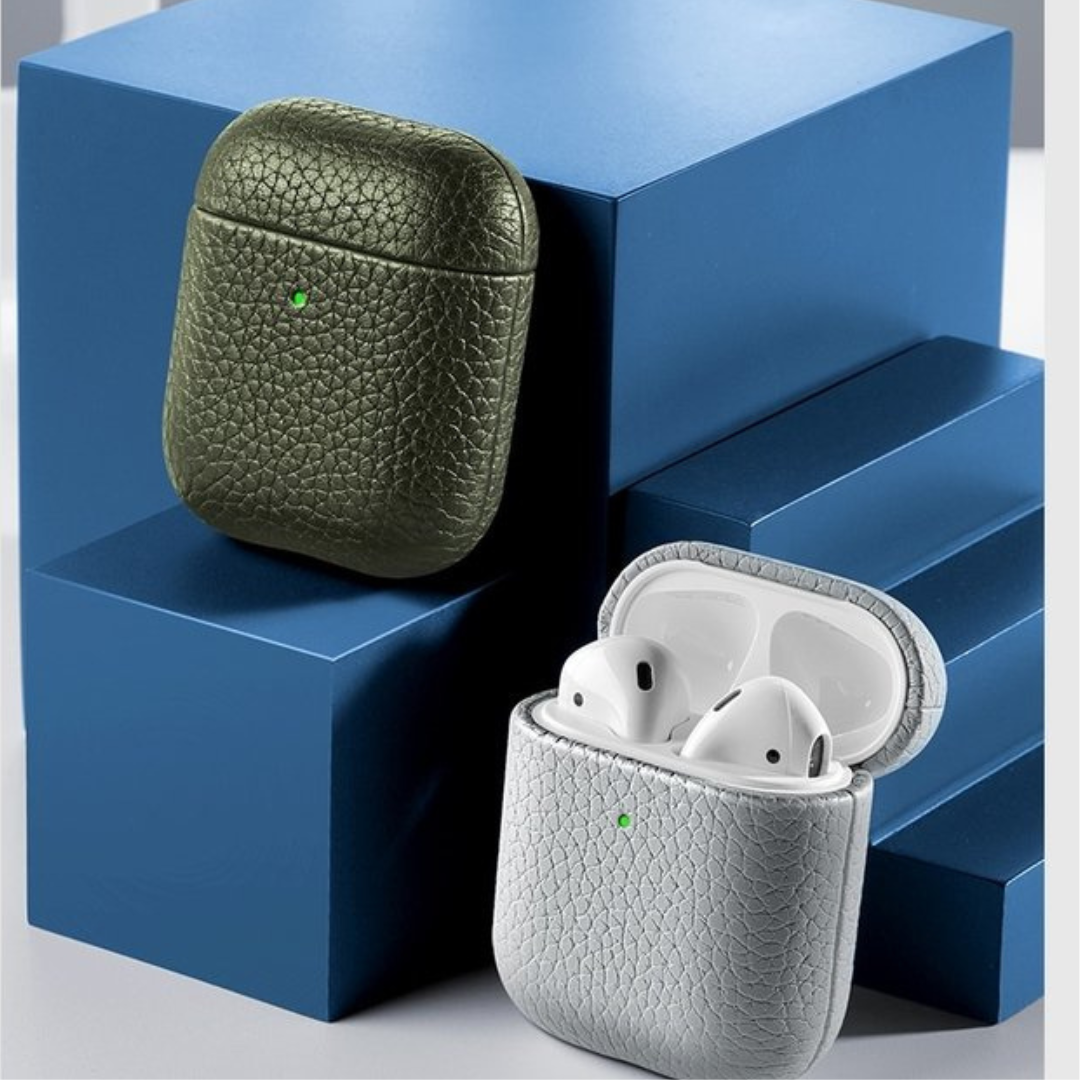 Capa Couro Premium para AirPods 1 e 2 (2979)