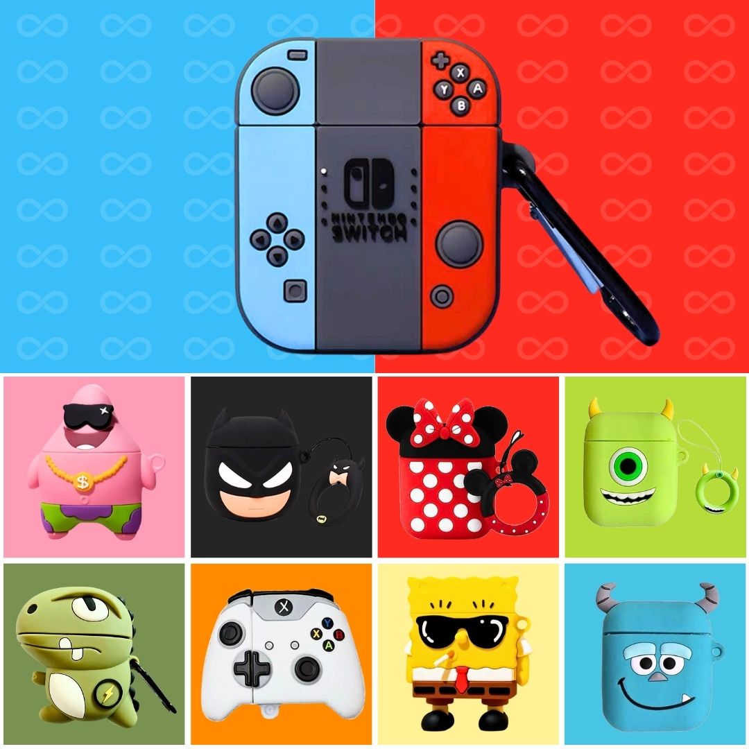 Capa Silicone Personagens para AirPods 1 e 2 (2975)