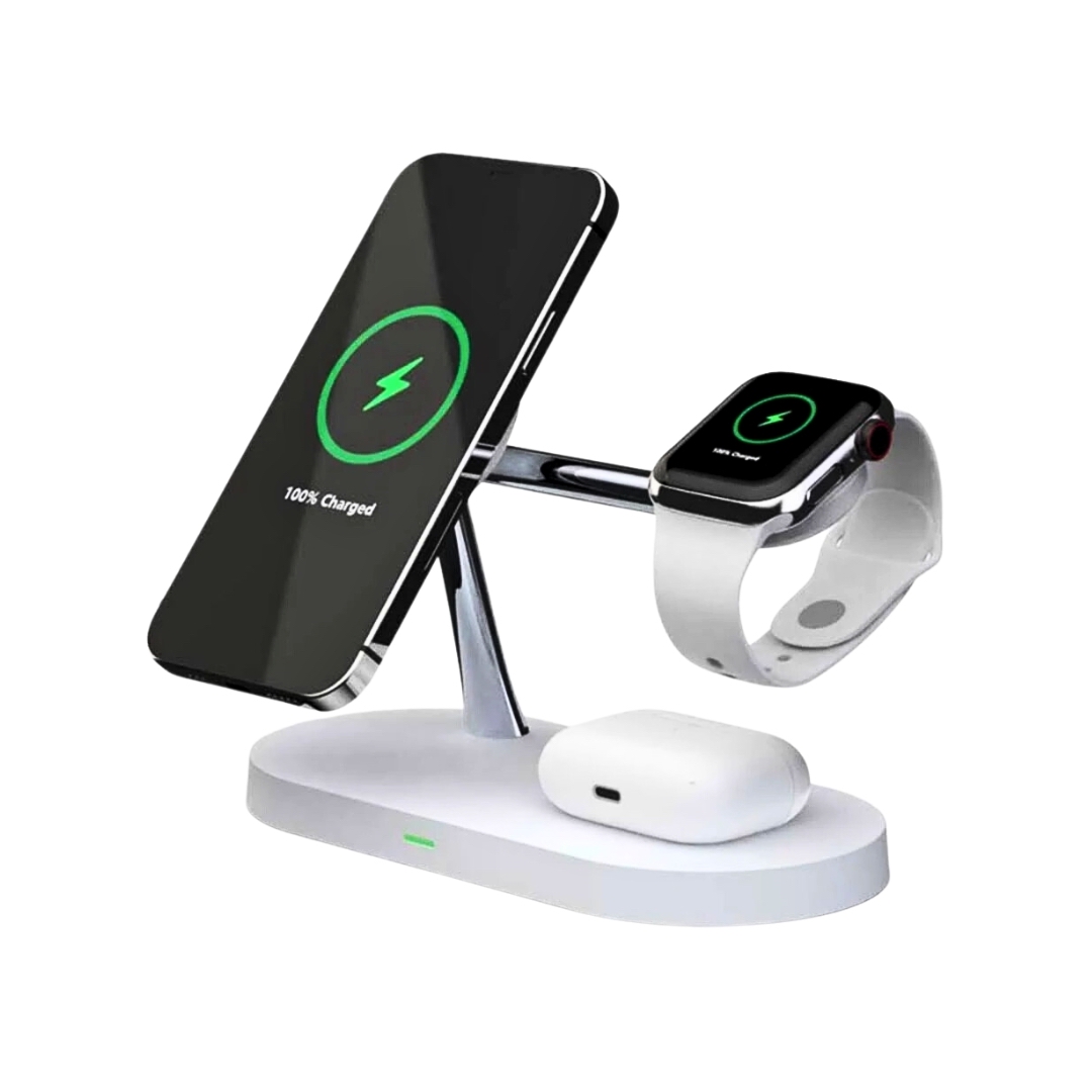 Carregador Estação Estilo Magnético sem fio com Luminária 5 em 1 para iPhone (2993)