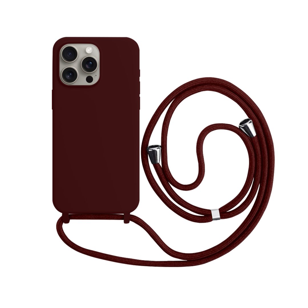 Capa com Alça para iPhone  - Vermelho Dark (3041)