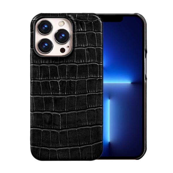 Capa Crocodilo para iPhone - Preto (2940)