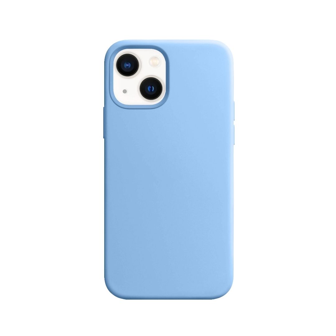 Capa Silicone MagSafe para iPhone 13 - Azul Claro (2915)
