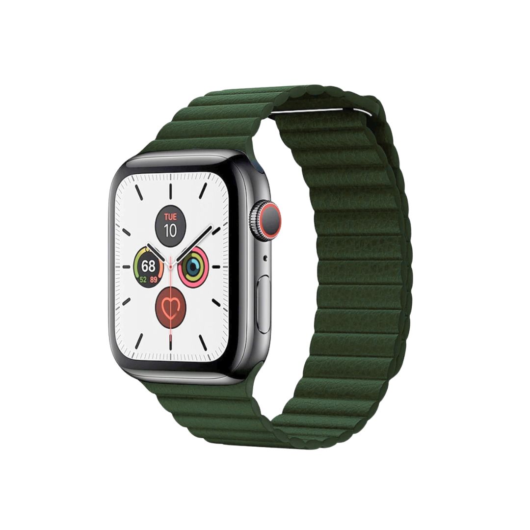 Pulseira para Apple Watch Couro Loop Magnético Verde (20010)