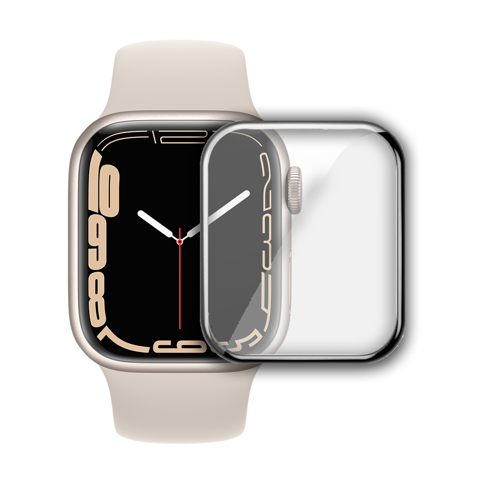 Película 3D Vidro com Borda Preta para Apple Watch (10070)