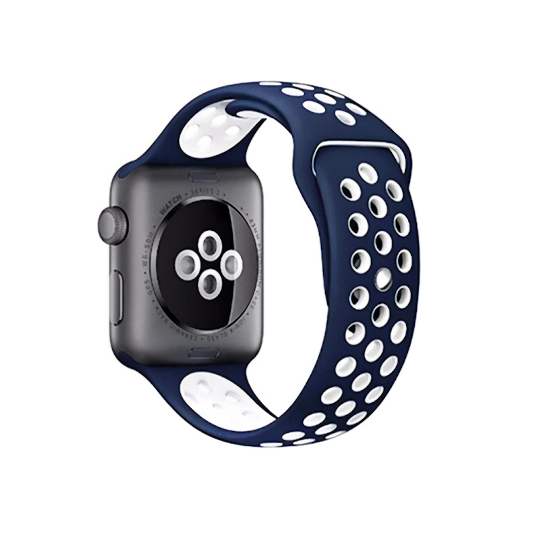 Pulseira para Apple Watch Esportiva Azul/Branco (1022)