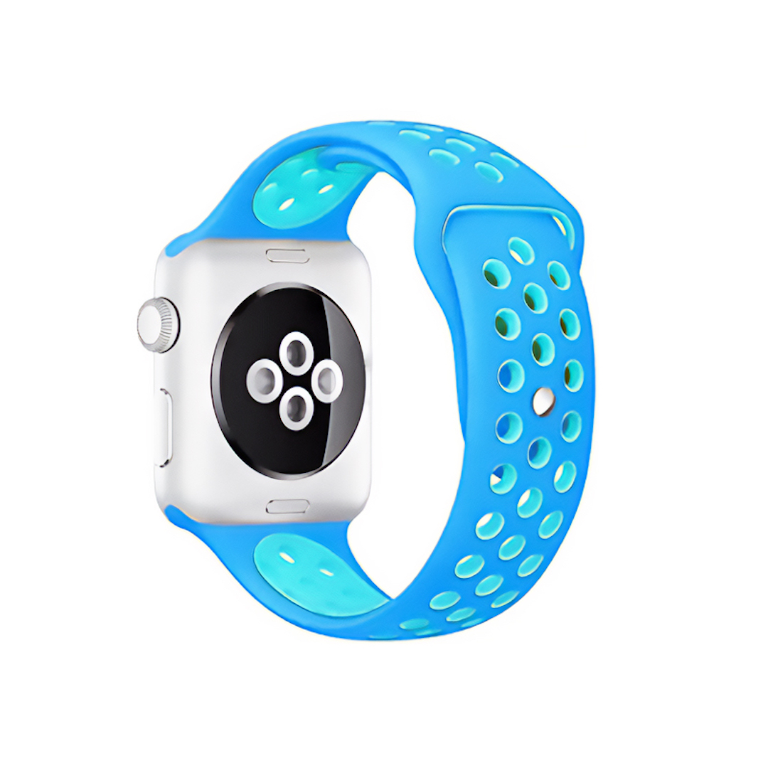 Pulseira para Apple Watch Esportiva Azul/Neve (1103)