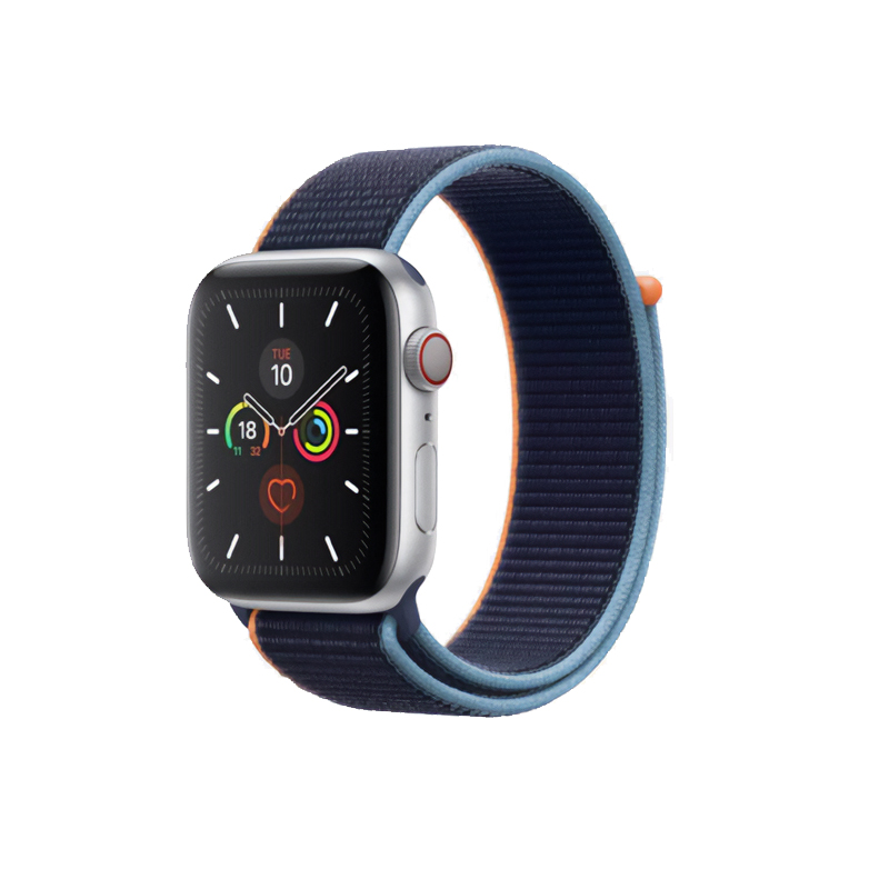 Pulseira Para Apple Watch Nylon Azul Marinho Estilo (1163)
