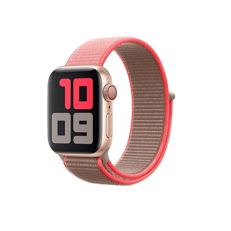 Pulseira Para Apple Watch Nylon Rosa (1093)
