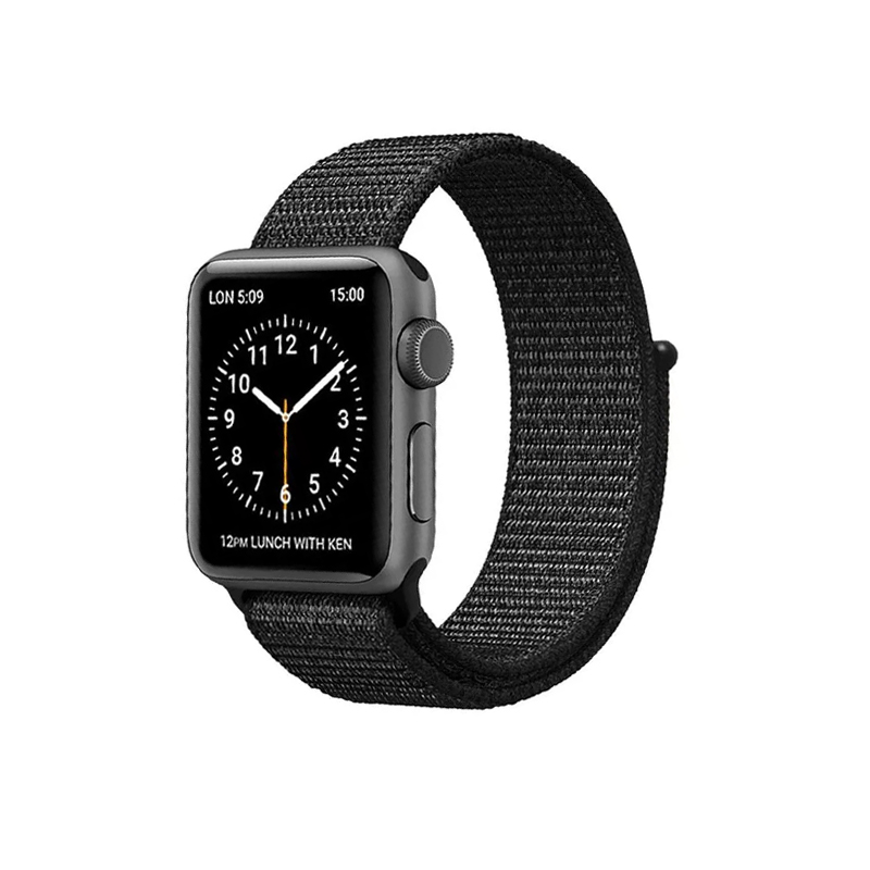 Pulseira Para Apple Watch Nylon Preto (10030)