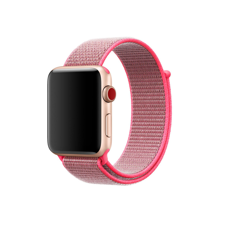Pulseira Para Apple Watch Nylon Rosa Pink (1090)