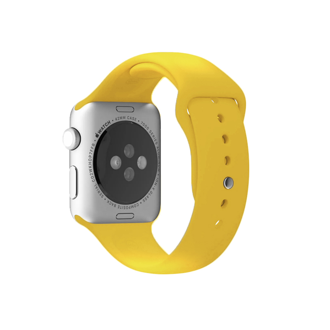 Pulseira para Apple Watch Silicone Amarelo (1058)