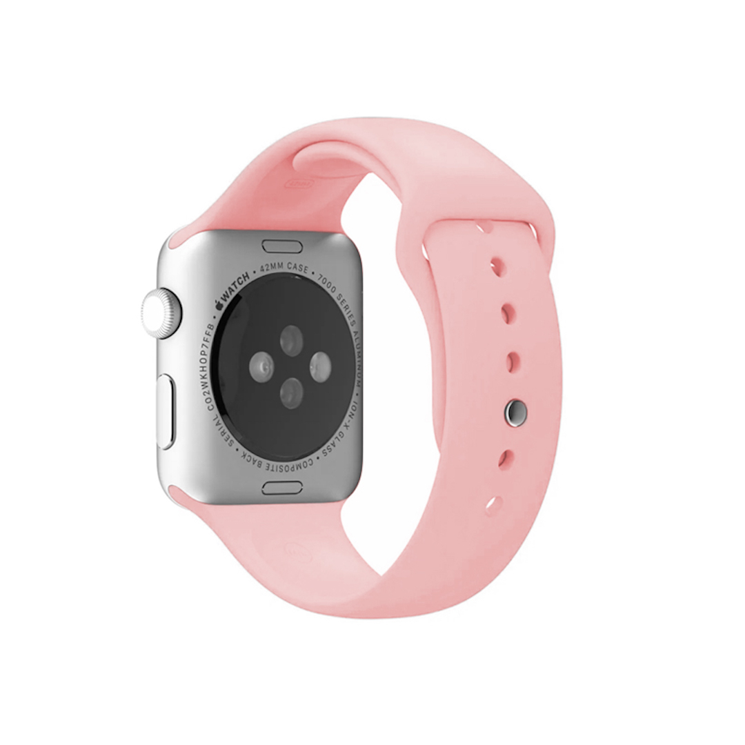 Pulseira para Apple Watch Silicone Areia-Rosa (10140)