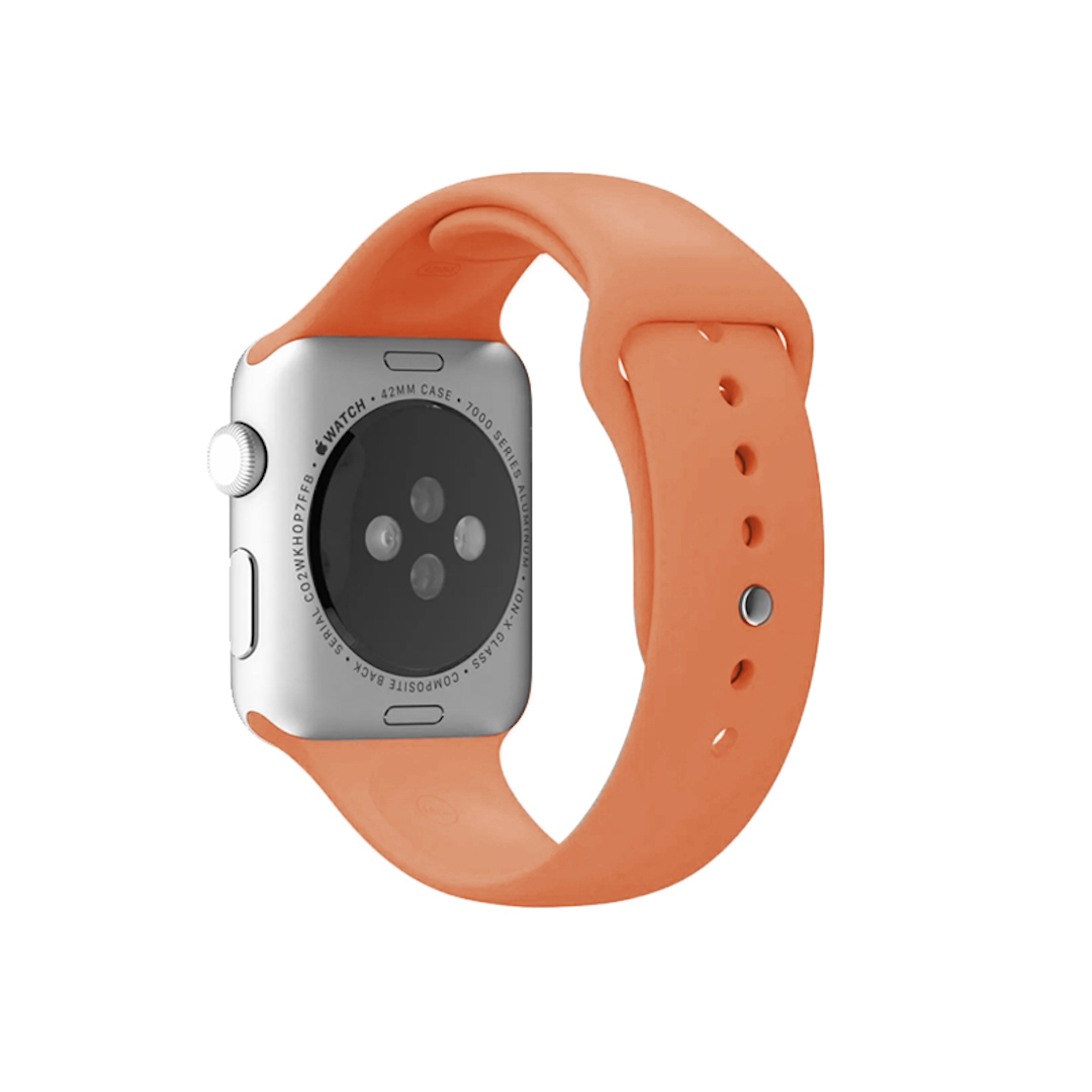 Pulseira para Apple Watch Silicone Nectarina Claro (1143)