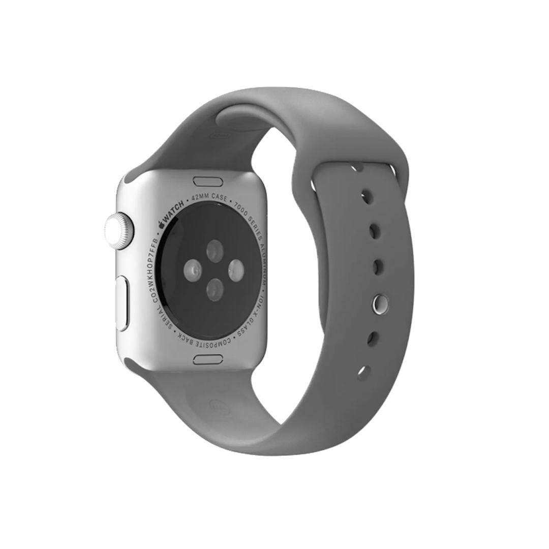 Pulseira para Apple Watch Silicone Cinza Escuro (1188)