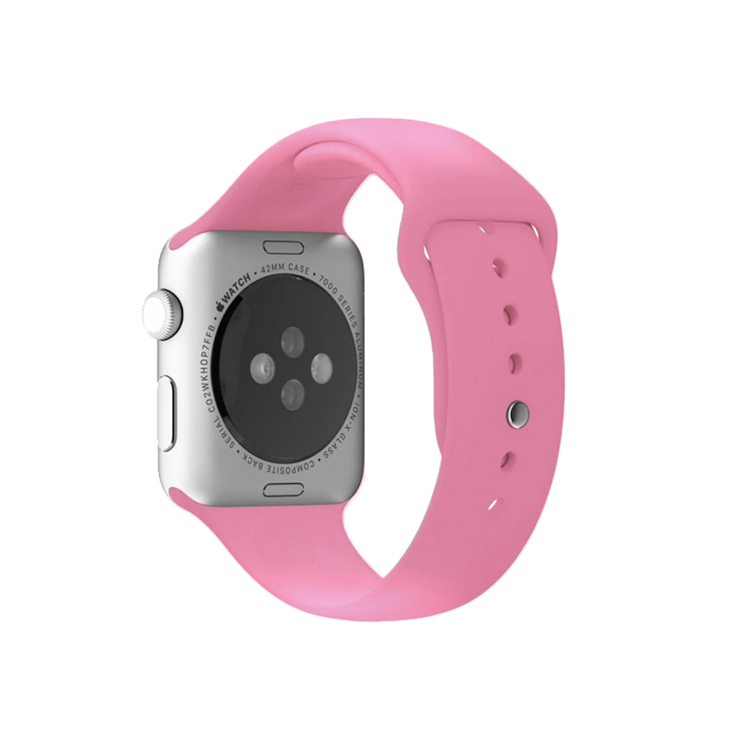Pulseira para Apple Watch Silicone Rosa Pink (1096)