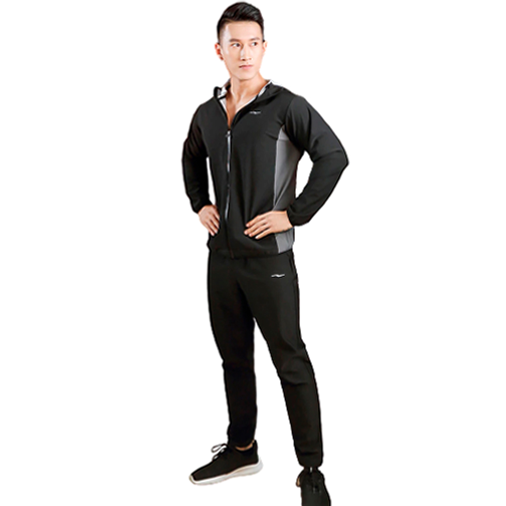 Kit Conjunto 2 Peças Calça Blusa com Capuz Efeito Sauna Queima Gordura Masculino (8723-2245)