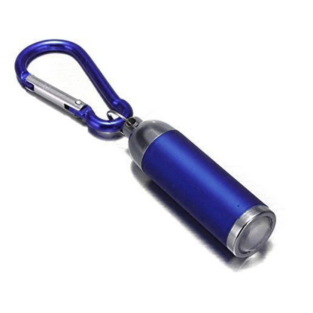 Mini Lanterna LED Chaveiro Mosquetão de Bolso Portátil e Multifuncional AZUL ESCURO (8315-2039)