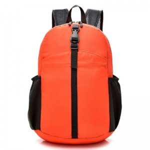Mini Mochila Bolsa Bolsinha Pochete Necessarie Dobrável Feminina Esportiva Casual - Laranja (11177_2929)