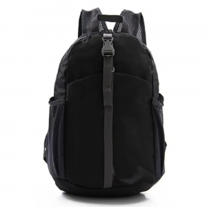 Mini Mochila Bolsa Bolsinha Pochete Necessarie Dobrável Feminina Esportiva Casual - Preto (11177_2927)