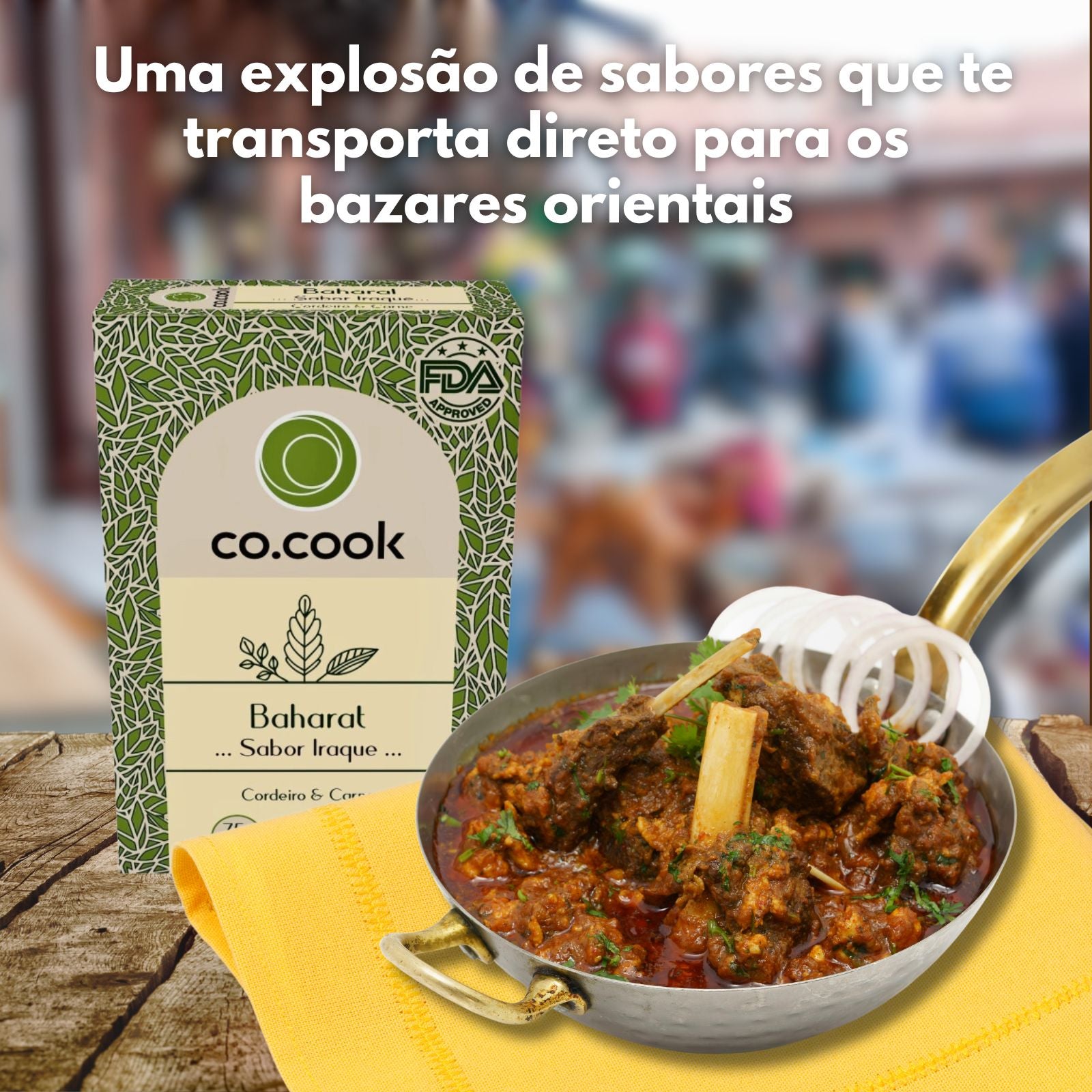 Tempero Funcional 100% Natural CoCook Baharat Sabor Iraque 75g (COBAHIR75)