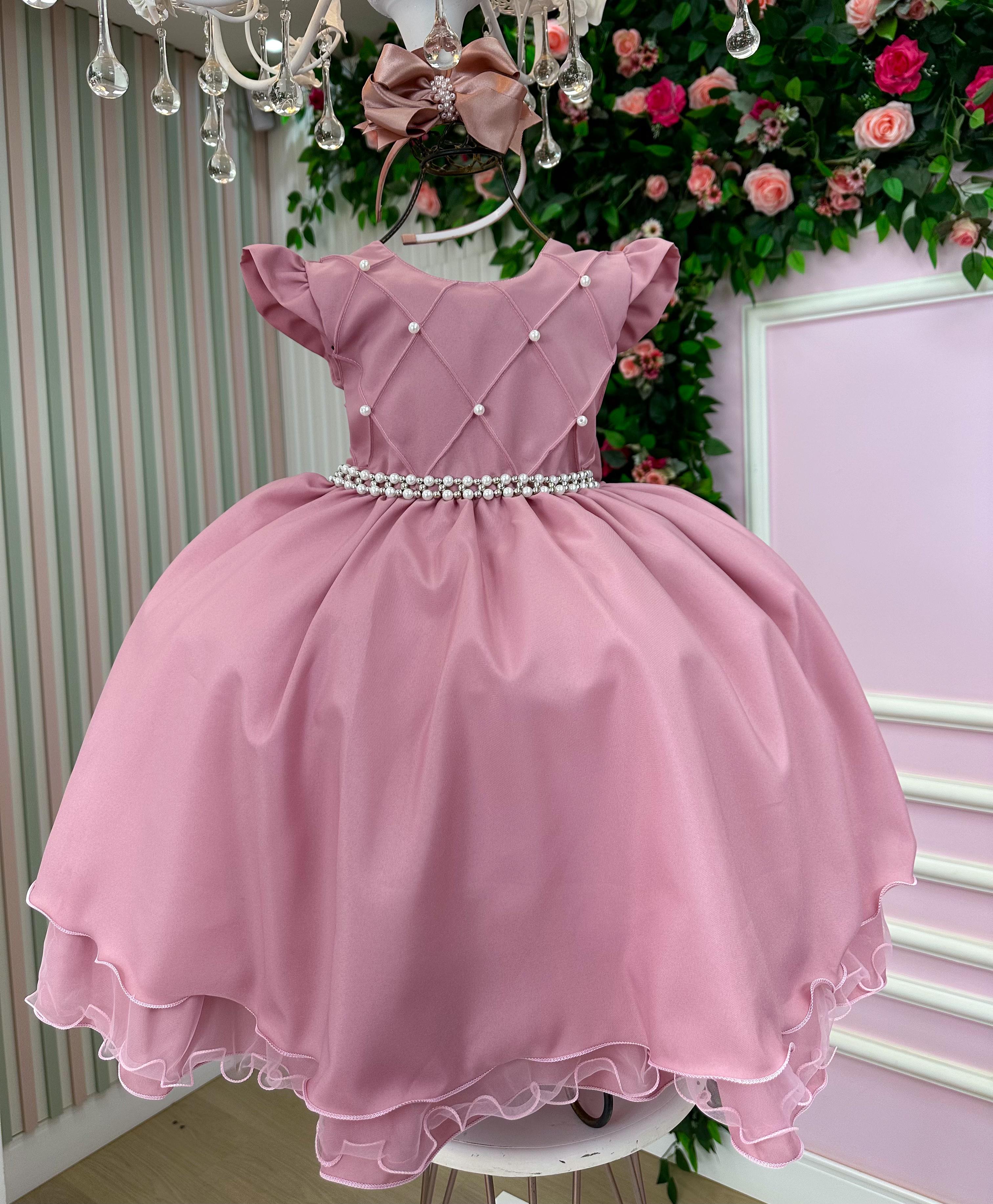 Vestido Ysa Kids Francine Rose (VESTYSKDSFRNRSE)