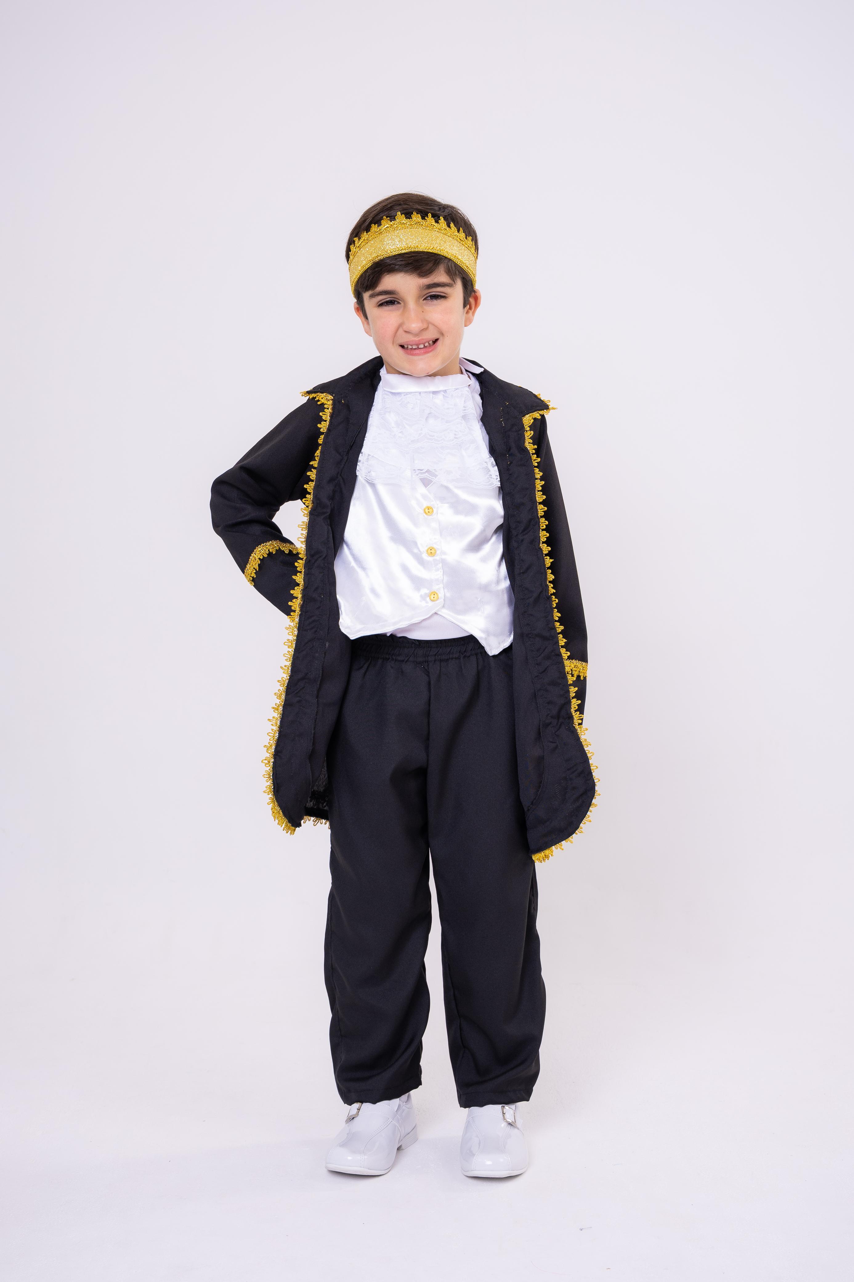 Fantasia Princesa Belli Principe Conde William Preto (FTSPRNBLPRNCPCNWLPR)