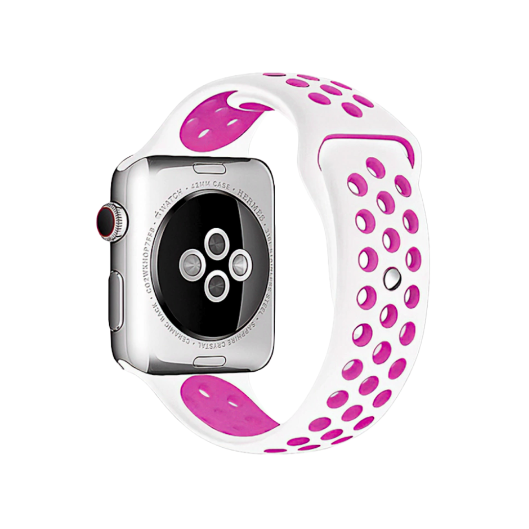 Pulseira para Apple Watch Esportiva Branco/Lavanda (1148)