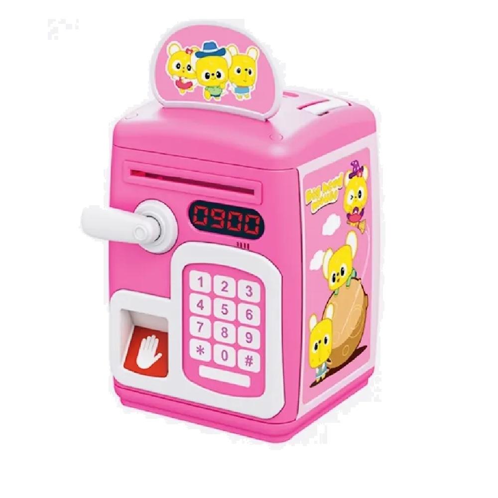 COFRE DIGITAL SENHA BIOMETRIA ELETRONICO AUTOMATICO COFRINHO INFANTIL IMPRESSAO DIGITAL TECLADO MOEDAS NOTA COMPLETO (1943)