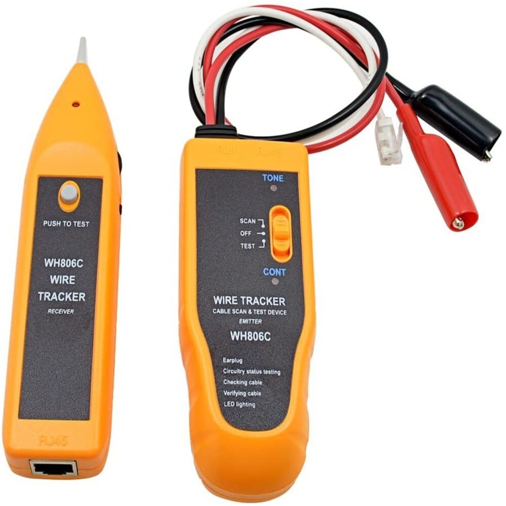 KIT LOCALIZADOR RASTREADOR IDENTIFICADOR DE CABOS ZUMBIDOR TELEFONIA E REDE COMPLETO COM ESTOJO (2822)