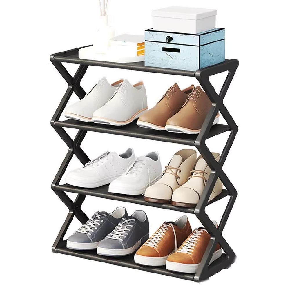SAPATEIRA INDUSTRIAL 4 PRATELEIRAS ORGANIZADOR VINTAGE 8 PARES SAPATOS QUARTO BRINQUEDOS COMODA ESTANTE (6855)