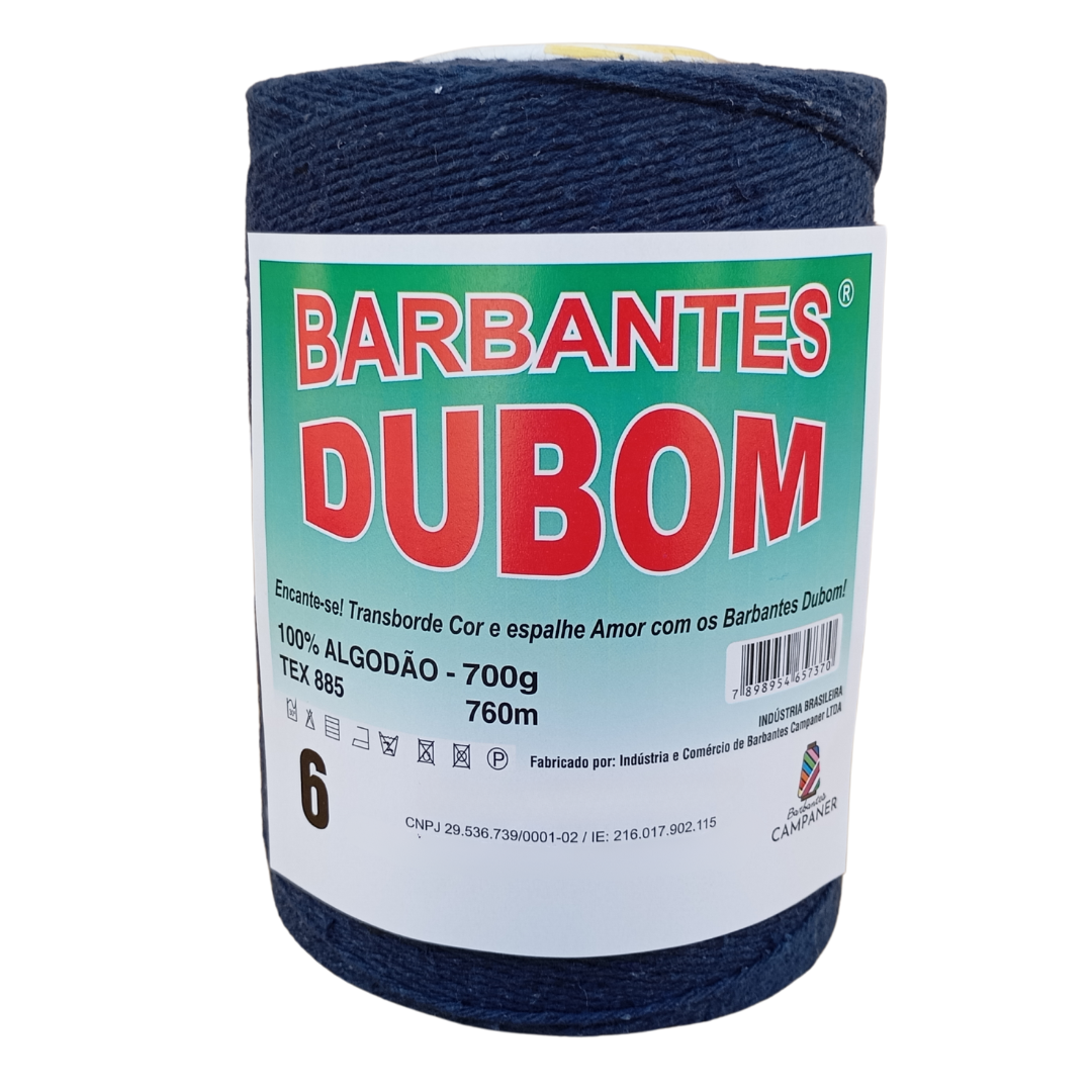 Barbante Dubom Azul Marinho - 700 Gr - Fio 6 - 760m (1018)
