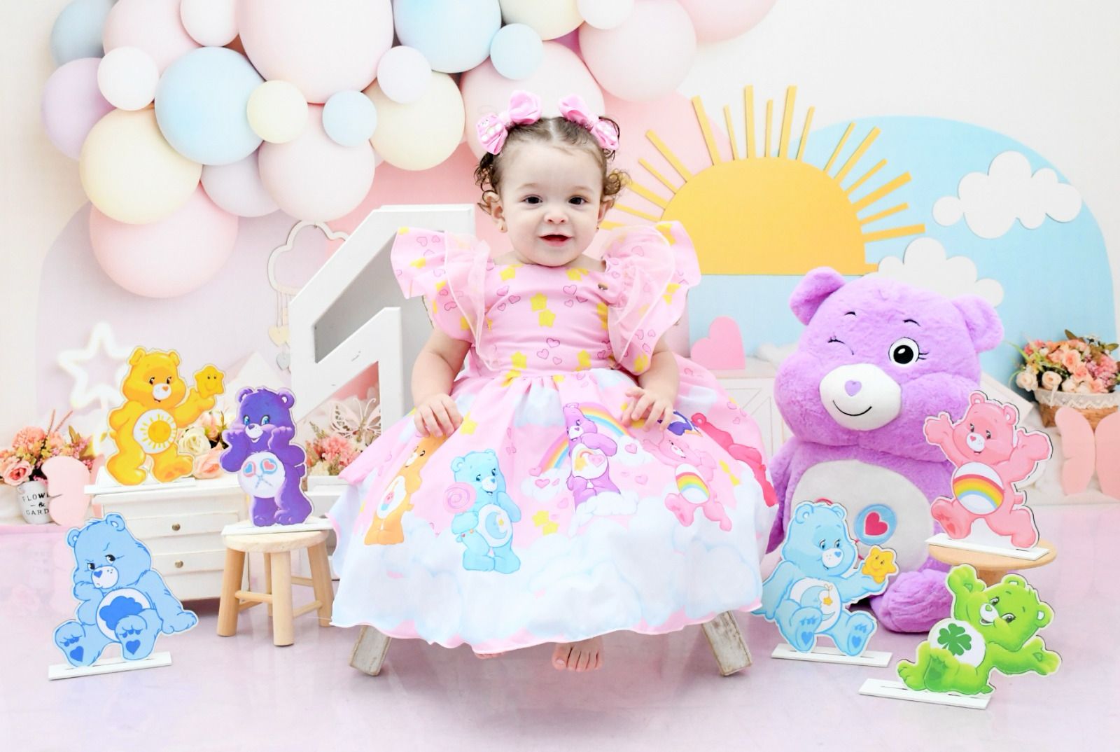 Vestido Temáticos Kids Ursinho Carinhosos (VESTURSNHCAR)