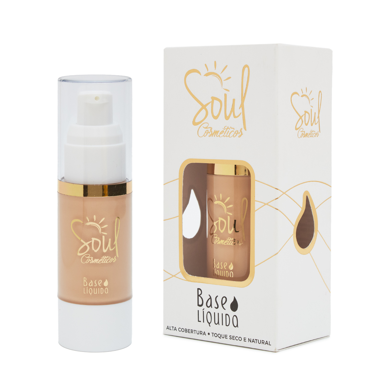 Base Líquida Cor 01 a 04 Soul Cosméticos 30g (725112)