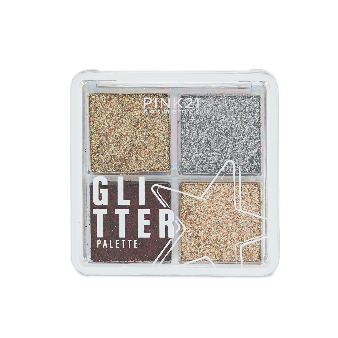 Paleta de Glitter - Cor 01 e 04 Pink 21 Cosmetics com 7g (723995)