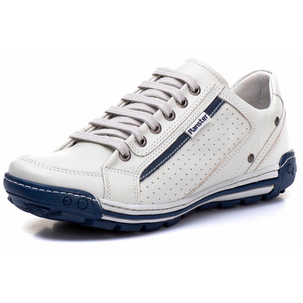 Sapatênis Casual Conforto Couro Off White (RT3006FLOGEL)
