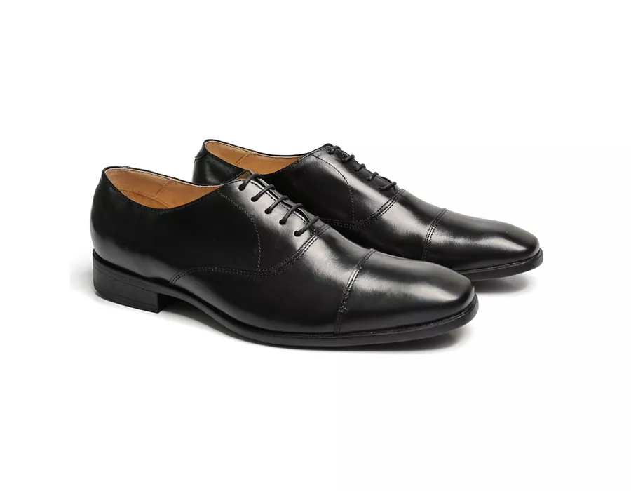 Sapato Social Oxford Cromo Argentino Preto (Y19031CRMPTO)