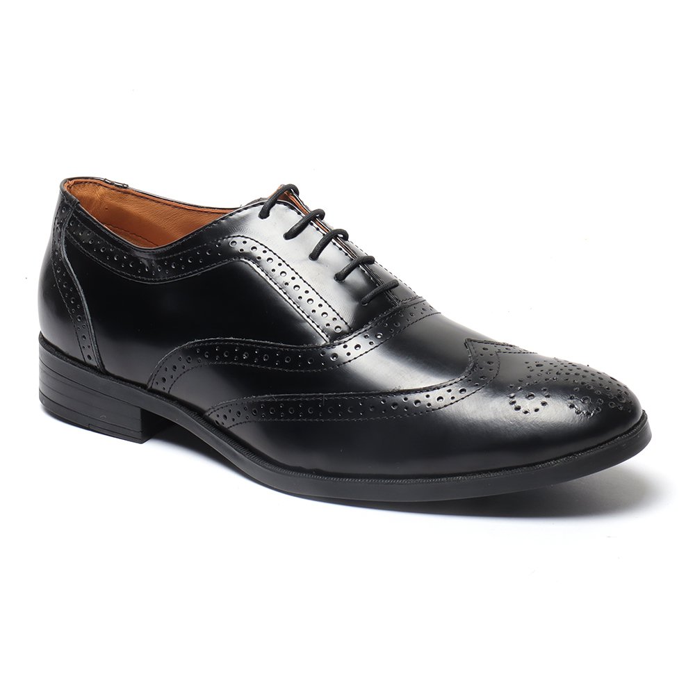 Sapato Social Oxford Cromo Argentino Preto (YTH404CRMPTO)