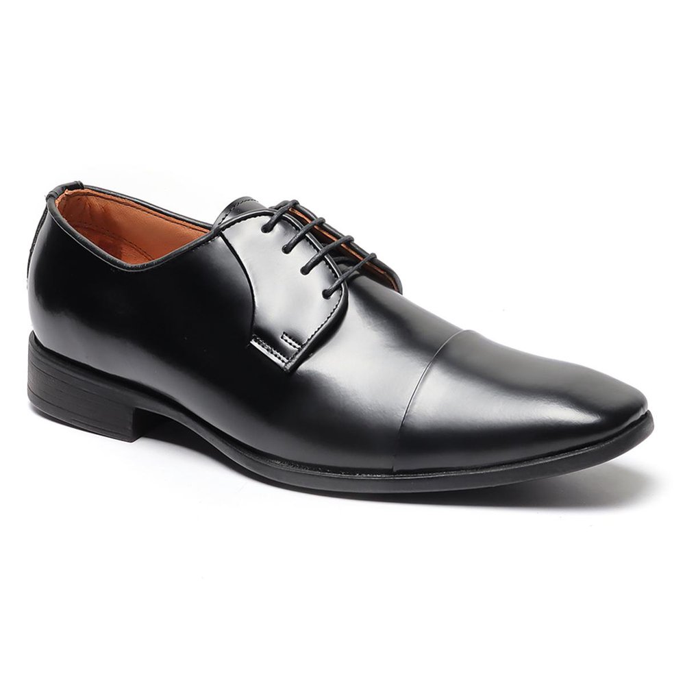 Sapato Social Oxford Cromo Argentino Preto (YTH796CRMPTO)