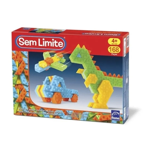 Sem Limite Blocos de Montar Infantil 168 peças - Roma (121869)