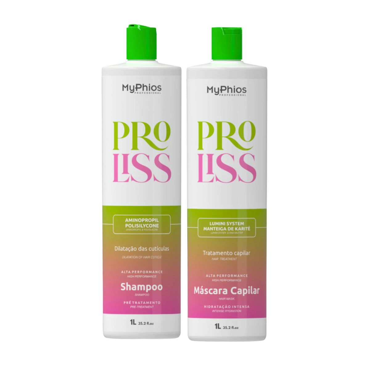 Kit MyPhios Progressiva Orgânica Proliss 2l Shampoo+Gloss (7900618538311)
