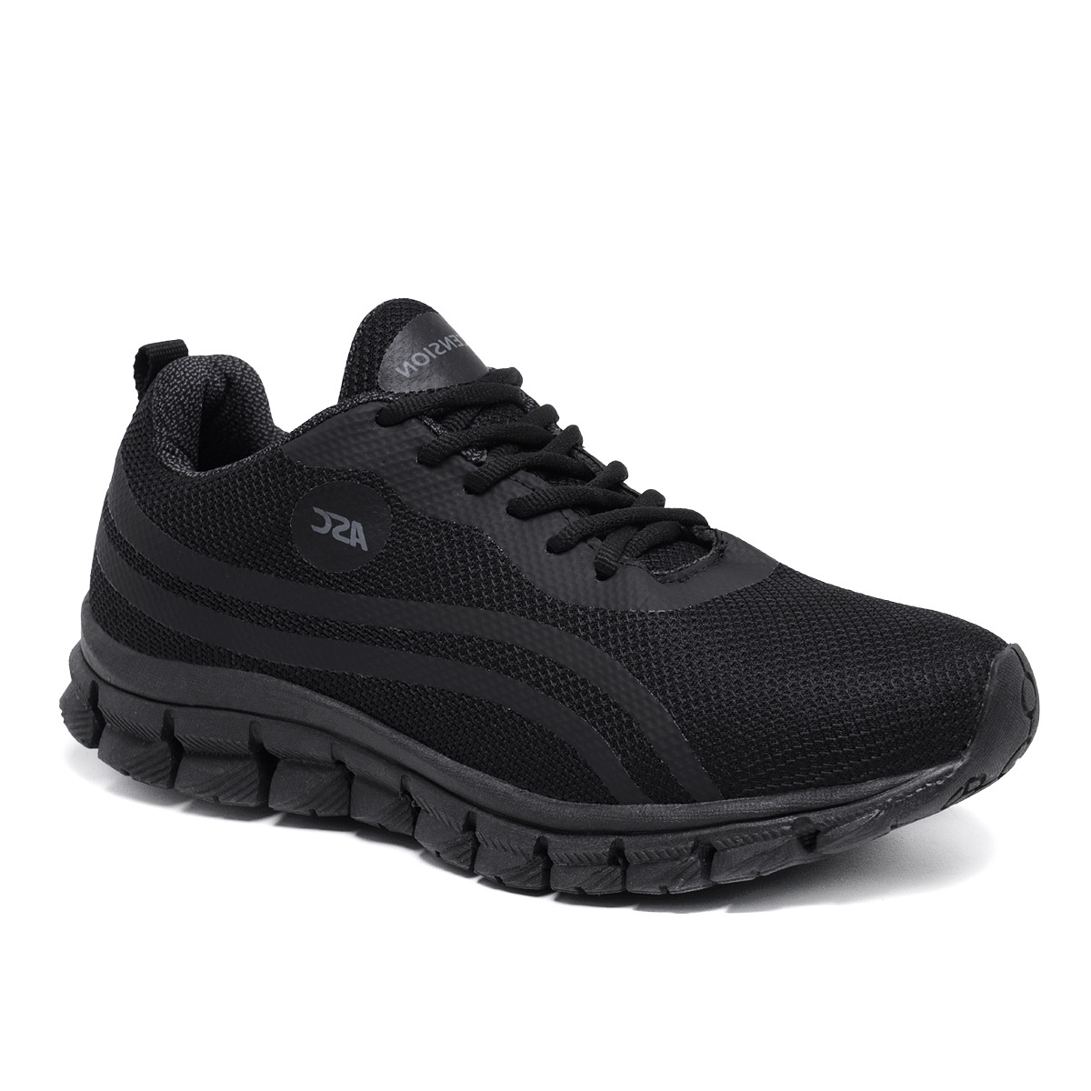 Tênis Unissex Esportivo Black Caminhada Tamanho Especial (BIGLEGE21BLK)