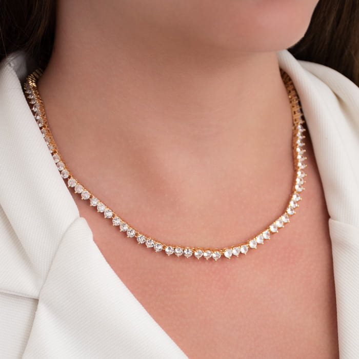 CHOKER RIVIERA TRÊS PONTAS EM TRIOS (020498)