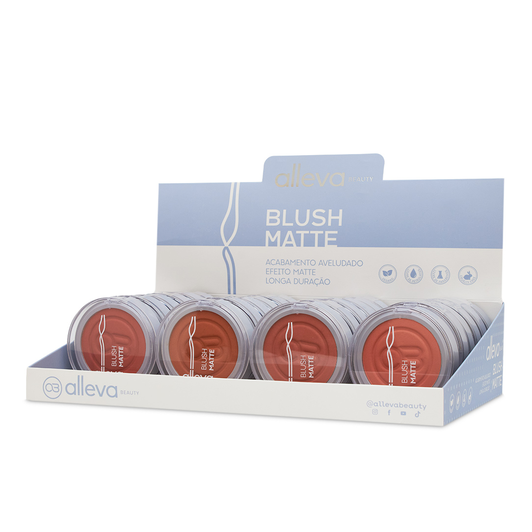 Blush Matte Cor 05 a 08 Alleva com 24un de 10g (725530)